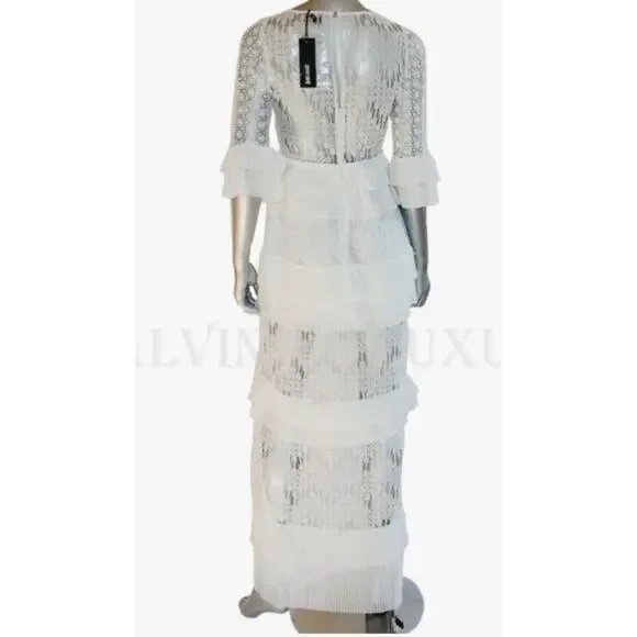 knee length dresses for ladies Blue Floral Print Empire Waist Maxi Dress main image 0